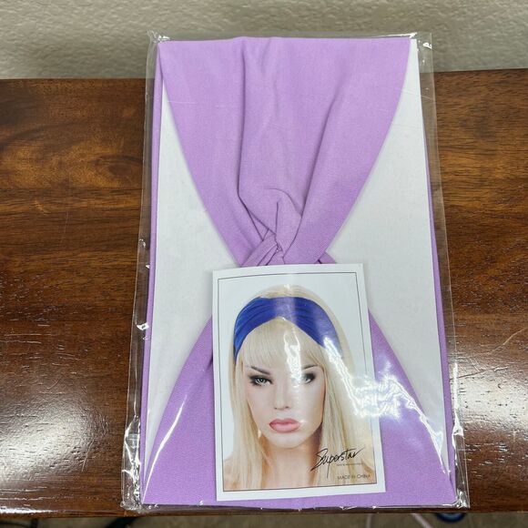 HeadBands Lavender Wide Large Turban Boho Cloth Hairband Twisted Knot Yoga - Picture 10 of 12